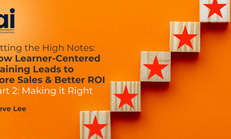 Hitting the High Notes Part 2: Making it Right Hitting the High Notes Part 2: Making it Right