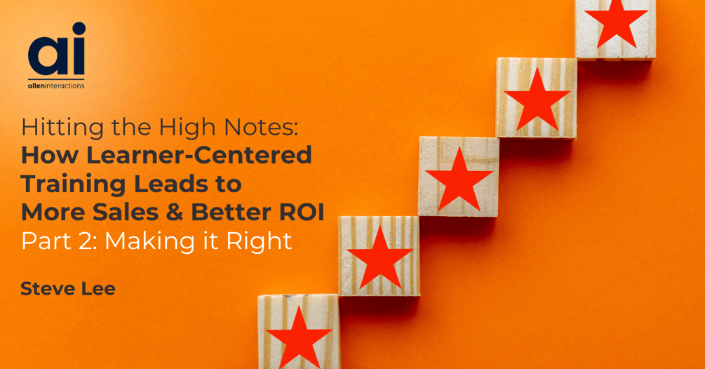 Hitting the High Notes Part 2: Making it Right Hitting the High Notes Part 2: Making it Right