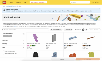 Lego pauses part of ‘Pick a Brick’ service for U.S. customers Lego pauses part of ‘Pick a Brick’ service for U.S. customers